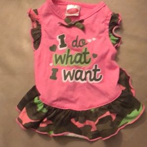 Small dog dress I do what I want